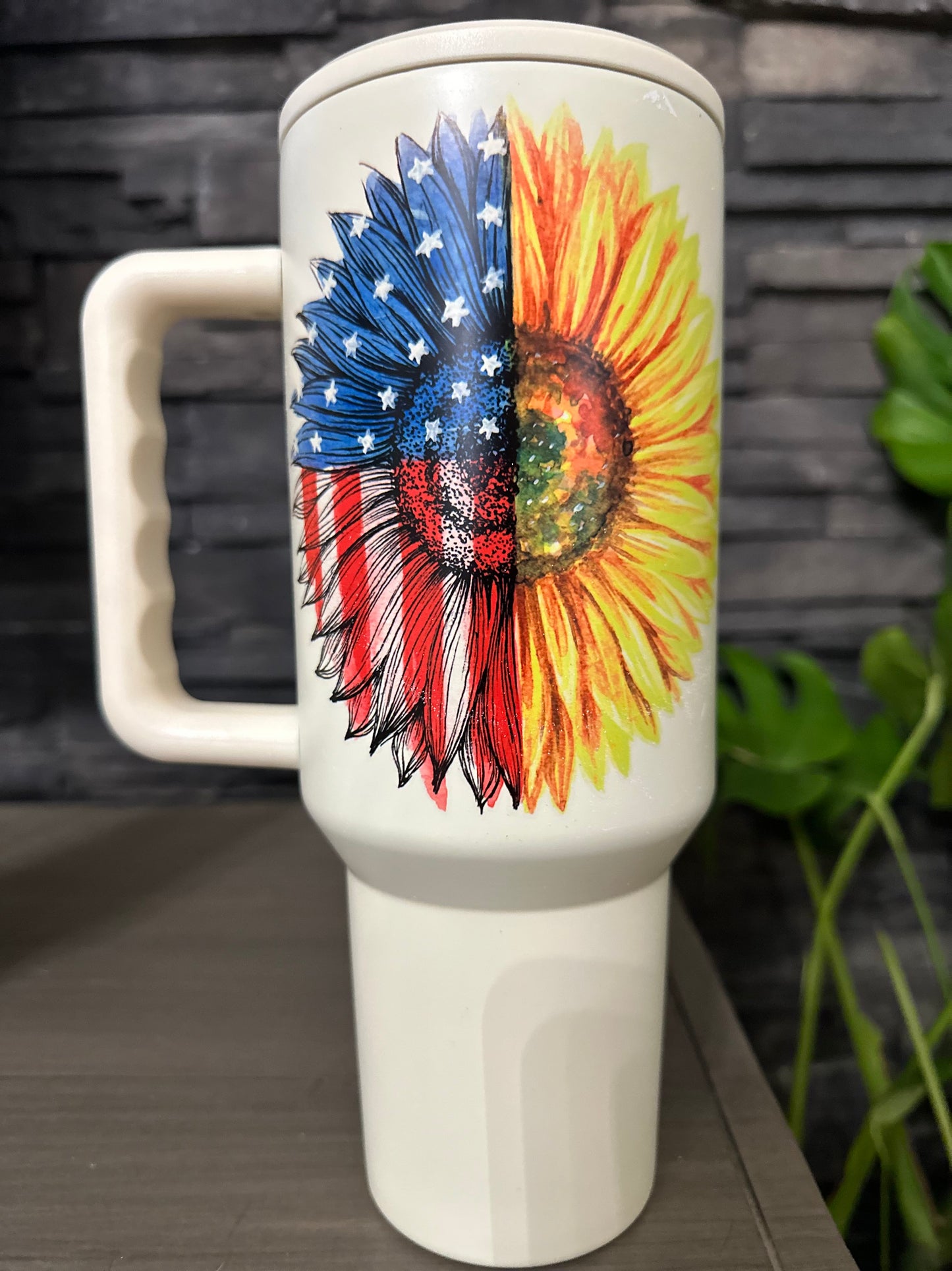 40oz Sunflower Flag