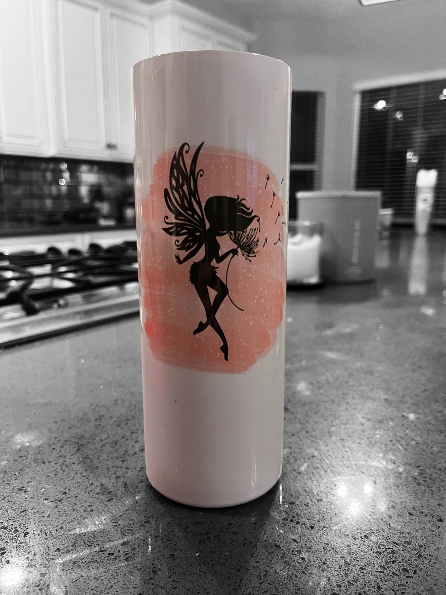 Fairy Tumbler- Faith, Love, Pixie Dust