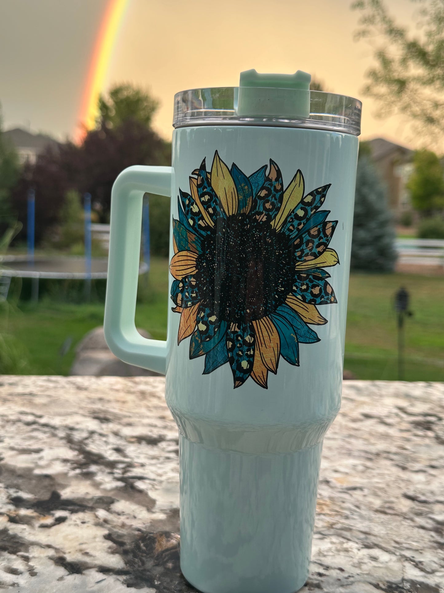 Turquoise Sunflower