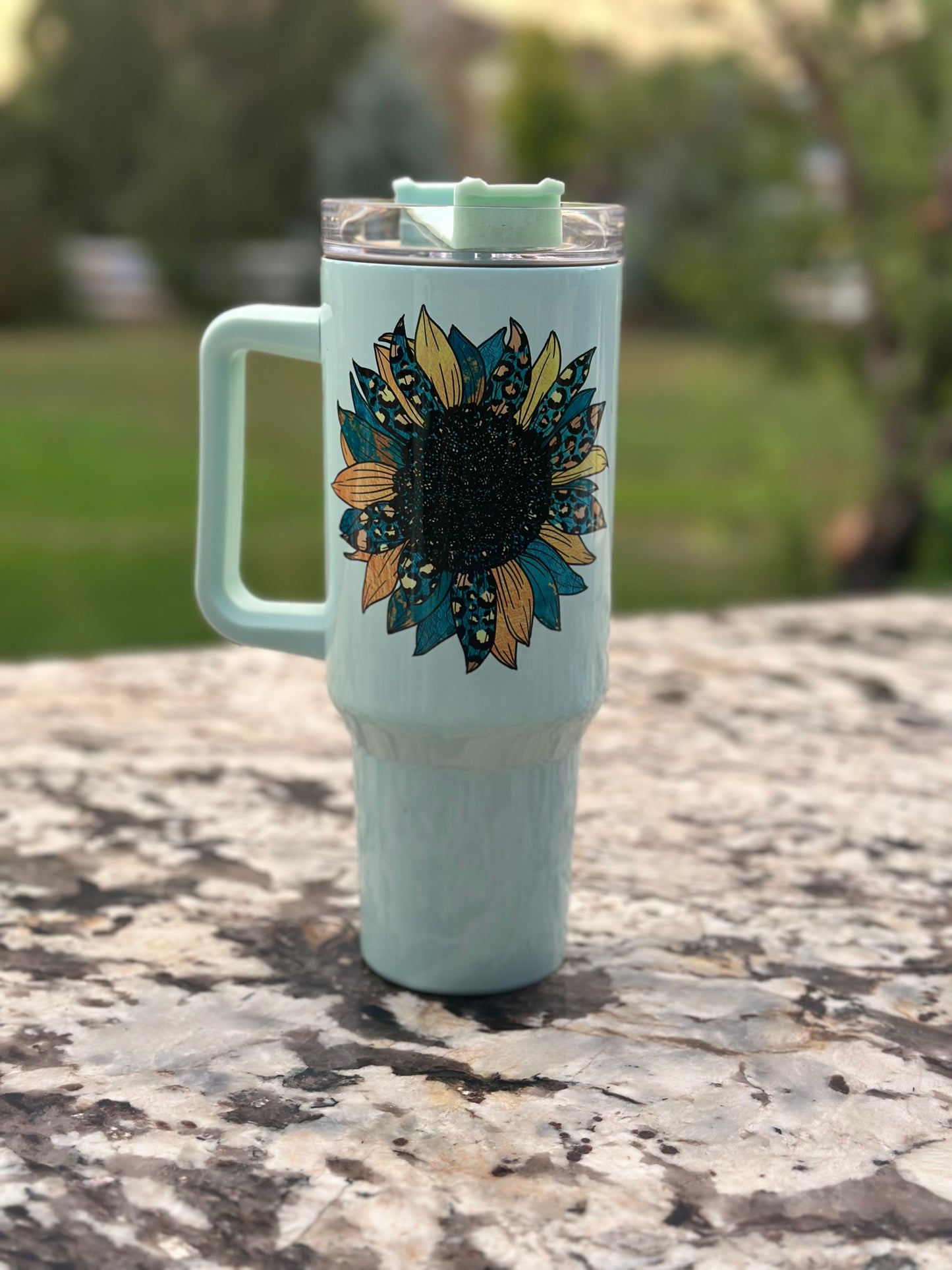 Turquoise Sunflower